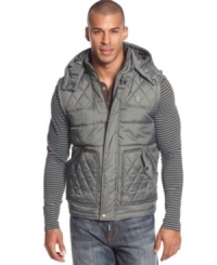 Options exchange: A puffer vest from LRG versatile enough to look good over a sweater or work well under a parka. Options exchange: A puffer vest from LRG versatile enough to look good over a sweater or work well under a parka.