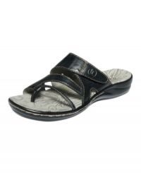 Stitched up and ready to go. The Kerwren flat sandals by Bare Traps feature cool stitched detailing along it's straps of varying thickness. An adjustable Velcro strap ensures a truly customized fit. Stitched up and ready to go. The Kerwren flat sandals by Bare Traps feature cool stitched detailing along it's straps of varying thickness. An adjustable Velcro strap ensures a truly customized fit.