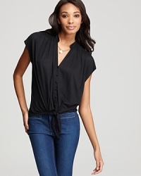 Soft Joie Top - Baxter Tie Front Soft Joie Top - Baxter Tie Front