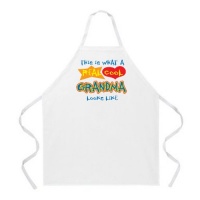 Attitude Apron Real Cool Grandma Apron, Natural, One Size Fits Most