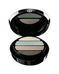 The Eyes to Kill palette includes extraordinary matte color that easily blends with an exceptionally luminous satin veil-for crease-proof makeup that lasts for hours. A palette of four harmonious colors instinctively follows the natural approach to eye makeup, for long-lasting, intense matte-ness. Technology: The Giorgio Armani Laboratories have developed a new formula that reconciles high color saturation with a matte finish by using a coating of soft-touch powders. This technology makes it possible to use an exceptionally high percentage of pure pigments for more intense, ultra-saturated color. Eyes to Kill palette colors were crafted like Mr. Armani designs fashion: to enhance women's elegance and power of seduction. -Linda Cantello, International Makeup Artist for Giorgio Armani Cosmetics The Eyes to Kill palette includes extraordinary matte color that easily blends with an exceptionally luminous satin veil-for crease-proof makeup that lasts for hours. A palette of four harmonious colors instinctively follows the natural approach to eye makeup, for long-lasting, intense matte-ness. Technology: The Giorgio Armani Laboratories have developed a new formula that reconciles high color saturation with a matte finish by using a coating of soft-touch powders. This technology makes it possible to use an exceptionally high percentage of pure pigments for more intense, ultra-saturated color. Eyes to Kill palette colors were crafted like Mr. Armani designs fashion: to enhance women's elegance and power of seduction. -Linda Cantello, International Makeup Artist for Giorgio Armani Cosmetics
