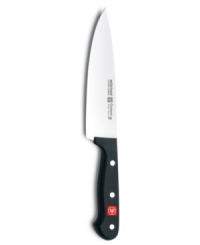 Essentially yours. Made to chop, slice, dice and mince with the performance of a professional, this cooks knife is crafted from high-carbon stainless steel for precision results and impeccable control in every task. Perfect for tackling meats, fruits, vegetables and more! Essentially yours. Made to chop, slice, dice and mince with the performance of a professional, this cooks knife is crafted from high-carbon stainless steel for precision results and impeccable control in every task. Perfect for tackling meats, fruits, vegetables and more!