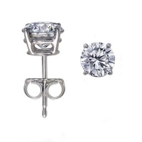14K Gold, Round, Diamond Stud Earrings (1 ctw, G-H Color, SI1-I2 Clarity) 14K Gold, Round, Diamond Stud Earrings (1 ctw, G-H Color, SI1-I2 Clarity)