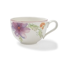 Crafted from premium porcelain, the Mariefleur breakfast cup boasts a refreshingly modern watercolor design with bright pinks, light greens and sunny yellows. Crafted from premium porcelain, the Mariefleur breakfast cup boasts a refreshingly modern watercolor design with bright pinks, light greens and sunny yellows.