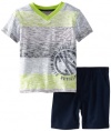 Calvin Klein Boys 2-7 Color Block Tee With Short