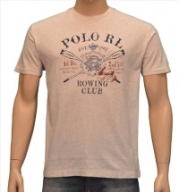 Polo Ralph Lauren Men's Crest Rowing Shirt-Light Heather Gray Polo Ralph Lauren Men's Crest Rowing Shirt-Light Heather Gray