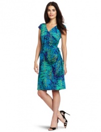 Evan Picone Women's Matte Jersey Short Sleeve Wrap Dress Evan Picone Women's Matte Jersey Short Sleeve Wrap Dress