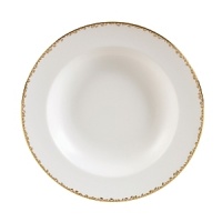 Vera Wang, in collaboration with Wedgwood, has designed a tableware collection full of understated elegance, classic beauty that embraces the ultra chic, sophisticated style that Vera is known for. Gilded Leaf takes its inspiration from the Greek and Neo-classical accents used in Vera Wangs Spring 2008 Bridal Collection. The gold and platinum mixed motifs invoke themes of nature and spring with graceful and subtle flourishes. This collection is designed to stand-alone or to mix and match.