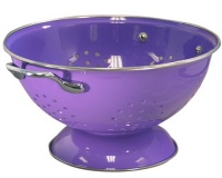Calypso Basics 3 Quart powder coated Colander, Purple Calypso Basics 3 Quart powder coated Colander, Purple