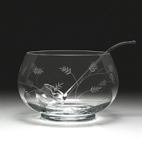 Whether you're making fresh lemonade or a fine cocktail concoction, this punch bowl features an elegant allover wisteria pattern and looks beautiful on your serving table. Whether you're making fresh lemonade or a fine cocktail concoction, this punch bowl features an elegant allover wisteria pattern and looks beautiful on your serving table.