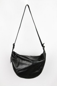 MM6 By Maison Martin Margiela Black Cracked Leather Side Bag Handbag MM6 By Maison Martin Margiela Black Cracked Leather Side Bag Handbag
