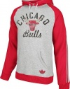 Chicago Bulls adidas Springfield Originals Raglan Pullover Hooded Sweatshirt - Grey