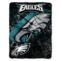 NFL Philadelphia Eagles 46-Inch-by-60-Inch Micro-Raschel Blanket, Grunge Design NFL Philadelphia Eagles 46-Inch-by-60-Inch Micro-Raschel Blanket, Grunge Design