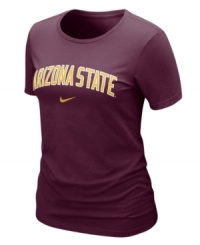 Keep your team pride on display with this NCAA Arizona State Sun Devils t-shirt from Nike. Keep your team pride on display with this NCAA Arizona State Sun Devils t-shirt from Nike.