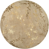 Area Rug 8x8 Round Transitional Tan Color - Surya Tamira Rug from RugPal Area Rug 8x8 Round Transitional Tan Color - Surya Tamira Rug from RugPal