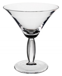 Bring contemporary refreshment to casual country tables with the New Cottage martini glass. The ridged stem separates a smooth bowl and base for a uniquely balanced look. Bring contemporary refreshment to casual country tables with the New Cottage martini glass. The ridged stem separates a smooth bowl and base for a uniquely balanced look.