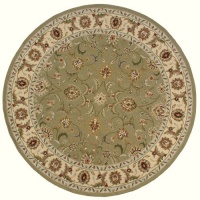 Area Rug 10x10 Round Traditional Sage Color - Momeni Old World Rug from RugPal Area Rug 10x10 Round Traditional Sage Color - Momeni Old World Rug from RugPal