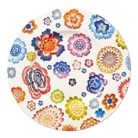 Bright, cheerful blooms traverse this premium bone-china salad plate from Villeroy & Boch. Mix it and match it with other pieces in the collection for endless creative combinations. Bright, cheerful blooms traverse this premium bone-china salad plate from Villeroy & Boch. Mix it and match it with other pieces in the collection for endless creative combinations.