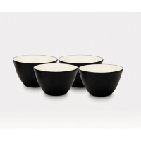 Noritake 4-Inch Colorwave Bowl, Graphite, Set of 4 Noritake 4-Inch Colorwave Bowl, Graphite, Set of 4