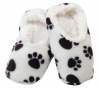 Snoozies Paw Print Fleece Lined Footies