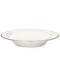 Fluid platinum scrolls glide freely throughout this beautiful fine china from Noritake. Easy to match with any decor, the fresh and elegant Platinum Wave collection of dinnerware and dishes is a timeless look for fine dining or luxurious everyday meals. Fluid platinum scrolls glide freely throughout this beautiful fine china from Noritake. Easy to match with any decor, the fresh and elegant Platinum Wave collection of dinnerware and dishes is a timeless look for fine dining or luxurious everyday meals.