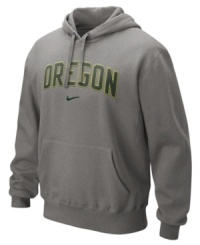 Keep warm as you root for the Oregon Ducks in this hoodie by Nike. Keep warm as you root for the Oregon Ducks in this hoodie by Nike.