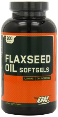 Optimum Nutrition Flaxseed Oil 1000mg, 200 Softgels Optimum Nutrition Flaxseed Oil 1000mg, 200 Softgels