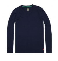 Polo Ralph Lauren Men Long Sleeve V-neck Pajama Top T-Shirt Polo Ralph Lauren Men Long Sleeve V-neck Pajama Top T-Shirt
