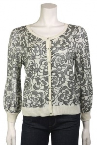Juicy Couture Womens Angel 3/4 Sleeve Cropped Cardigan Sweater Top, X-Large Juicy Couture Womens Angel 3/4 Sleeve Cropped Cardigan Sweater Top, X-Large