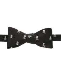 Be-wear. Give yourself a little extra edge with this skull bowtie from Countess Mara. Be-wear. Give yourself a little extra edge with this skull bowtie from Countess Mara.