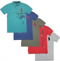 Polo Ralph Lauren Custom-Fit Printed Big Pony Polo Polo Ralph Lauren Custom-Fit Printed Big Pony Polo