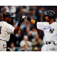 Steiner Sports MLB New York Yankees Derek Jeter/ Bernie Williams Dual Signed Home Jersey Fist Pound Horizontal 16x20 Photograph Steiner Sports MLB New York Yankees Derek Jeter/ Bernie Williams Dual Signed Home Jersey Fist Pound Horizontal 16x20 Photograph