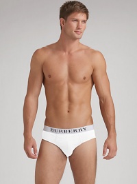 Superior comfort in soft, stretchy cotton with an elastic logo waist. No fly Cotton/elastane; machine wash Imported Superior comfort in soft, stretchy cotton with an elastic logo waist. No fly Cotton/elastane; machine wash Imported