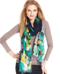 With bold colors in a rich, floral pattern, this oversized Style&co. wrap is a must-have accessory. Pair it with your favorite cardigan or day dress for an irresistible pop of color. With bold colors in a rich, floral pattern, this oversized Style&co. wrap is a must-have accessory. Pair it with your favorite cardigan or day dress for an irresistible pop of color.
