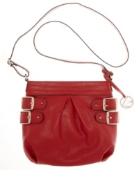 Buckle up! Buckle straps lend an edge to the Danni crossbody purse by Style&co. Buckle up! Buckle straps lend an edge to the Danni crossbody purse by Style&co.