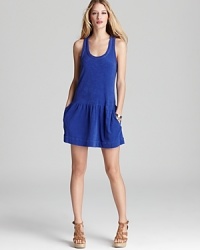 A high-voltage hue amps up this Juicy Couture tank dress. Team with a strappy neon bikini and hit the beach. A high-voltage hue amps up this Juicy Couture tank dress. Team with a strappy neon bikini and hit the beach.