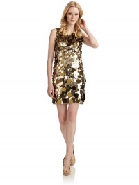 THE LOOKAllover sequin pailettesSleevelessBack zip with hook-and-eye closureTHE FITAbout 33 from shoulder to hemTHE MATERIALPolyesterFully linedCARE & ORIGINSpot cleanImportedModel shown is 5'10 (177cm) wearing US size 4. THE LOOKAllover sequin pailettesSleevelessBack zip with hook-and-eye closureTHE FITAbout 33 from shoulder to hemTHE MATERIALPolyesterFully linedCARE & ORIGINSpot cleanImportedModel shown is 5'10 (177cm) wearing US size 4.