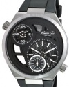 Kenneth Cole New York Men's KC1683 Analog Black Skeleton Dial Watch