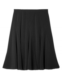 Dress up her wardrobe with this versatile plus size black skirt from BCX. (Clearance)