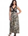 Karen Kane Women's Plus-Size Banded Maxi Dress