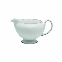 Designed to capture the classic bride, English Lace features a delicate lace motif inspired by the finest English embroidery. A shiny platinum band on each piece adds to the sophistication of this pattern, while a classic Leigh shape footed teacup adds timeless elegance. Designed to capture the classic bride, English Lace features a delicate lace motif inspired by the finest English embroidery. A shiny platinum band on each piece adds to the sophistication of this pattern, while a classic Leigh shape footed teacup adds timeless elegance.
