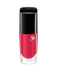 It is Lancôme's most technically-advanced nail polish. Your fingertips and toes will love the boost of color and lasting shine that stays put for up to seven days. Its cutting edge, soft-sculpt brush embraces the shape of each nail for perfectly even coverage in one coat with no clumps.Shiny and Shock FreeShield Plasticizers keep nails flexible, shiny and more resistant to shock and abrasion. Chip-free for days!Strong and HealthyMethyl-Sulfonyl-Methane (MSM) is a naturally occurring substance known for its diverse health benefits, including support for healthy nails. It is known to boost the production of keratin, a tough protein from which finger and toe nails are made. MSM paired with Shield Plasticizers make nails much stronger and more flexible. It is Lancôme's most technically-advanced nail polish. Your fingertips and toes will love the boost of color and lasting shine that stays put for up to seven days. Its cutting edge, soft-sculpt brush embraces the shape of each nail for perfectly even coverage in one coat with no clumps.Shiny and Shock FreeShield Plasticizers keep nails flexible, shiny and more resistant to shock and abrasion. Chip-free for days!Strong and HealthyMethyl-Sulfonyl-Methane (MSM) is a naturally occurring substance known for its diverse health benefits, including support for healthy nails. It is known to boost the production of keratin, a tough protein from which finger and toe nails are made. MSM paired with Shield Plasticizers make nails much stronger and more flexible.
