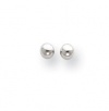 14K White Gold 3mm Ball Stud Earrings