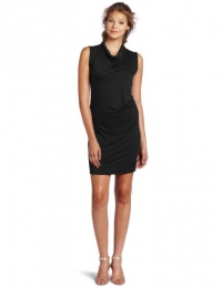 Three Dots Women's Cowl Neck Dress, Black, Medium Three Dots Women's Cowl Neck Dress, Black, Medium