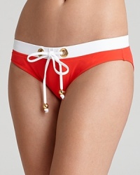 From Martha's Vineyard to the Mediterranean, nautical swimwear from Milly looks effortlessly chic. From Martha's Vineyard to the Mediterranean, nautical swimwear from Milly looks effortlessly chic.