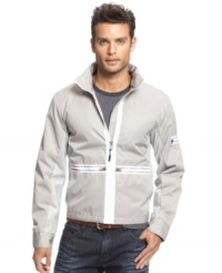 Get pulses racing with this mot-inspired zip front jacket from INC International Concepts.