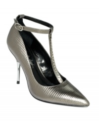 The metallic leather upper of the Beloved pumps by A.B.S. adds a beautiful shine to this sexy style. Decorated with chain detail on the T-strap and a metallic stiletto heel, they'll be your new favorites. The metallic leather upper of the Beloved pumps by A.B.S. adds a beautiful shine to this sexy style. Decorated with chain detail on the T-strap and a metallic stiletto heel, they'll be your new favorites.