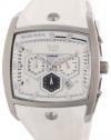 Diesel - Quartz Silver Tone Square with Grey Dial Men's Watch - DZ4163