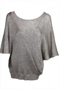 Alfani Womens Sequin Batwing Sleeve Top Alfani Womens Sequin Batwing Sleeve Top