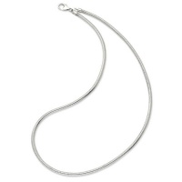 Silver Necklace with Lobster Clasp (Pandora and Chamilia Compatible) - 20.0 Inches Silver Necklace with Lobster Clasp (Pandora and Chamilia Compatible) - 20.0 Inches